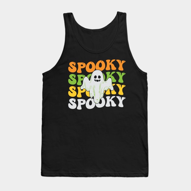 Spooky ghost funny Halloween matching family costume gift Tank Top by BadDesignCo